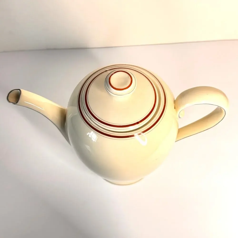 Edelstein Bavaria Ceramic Tea Pot Minimalist Atomic Mid Century Modern Germany